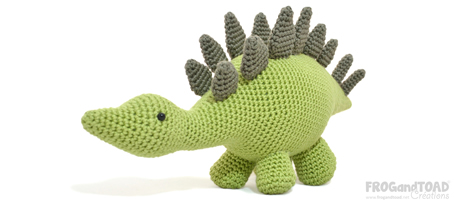 Stegosaurus Dinosaur - Amigurumi Crochet - FROGandTOAD Créations